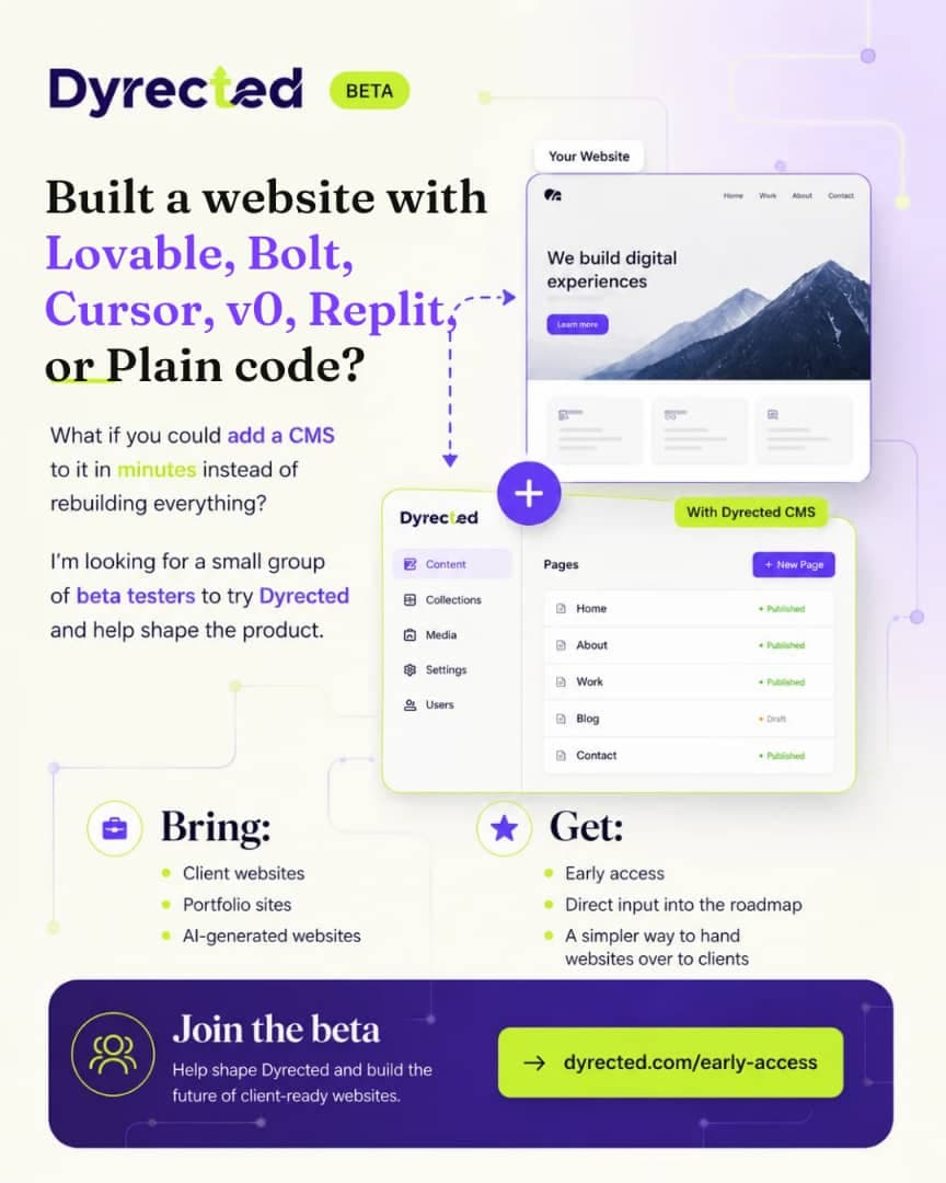 Dyrected is now in public beta